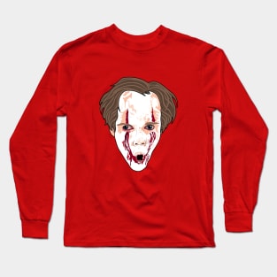 Bill Skarsgård | Clown Makeup Long Sleeve T-Shirt
